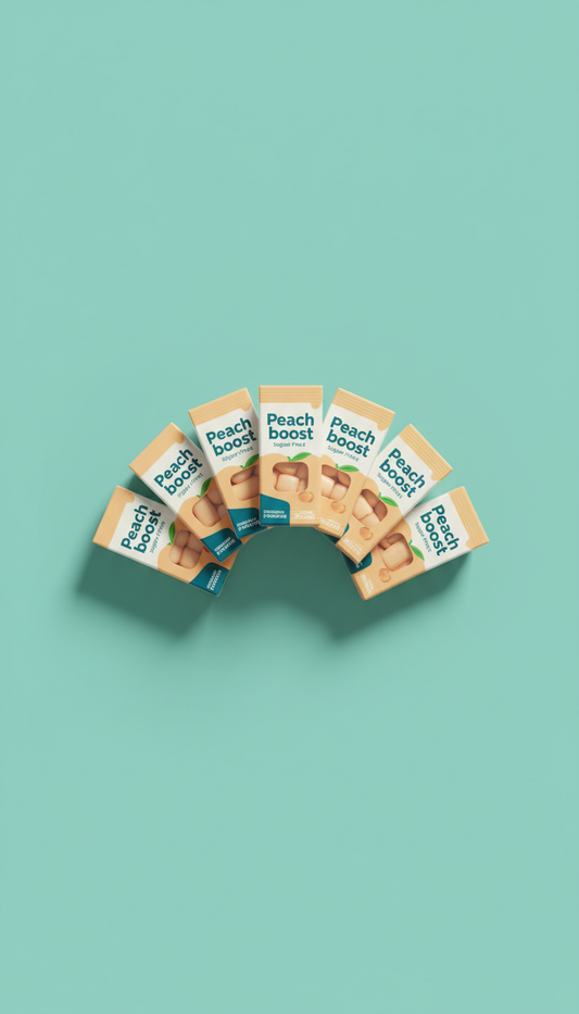 Sugar-Free Gum With Peach Boost